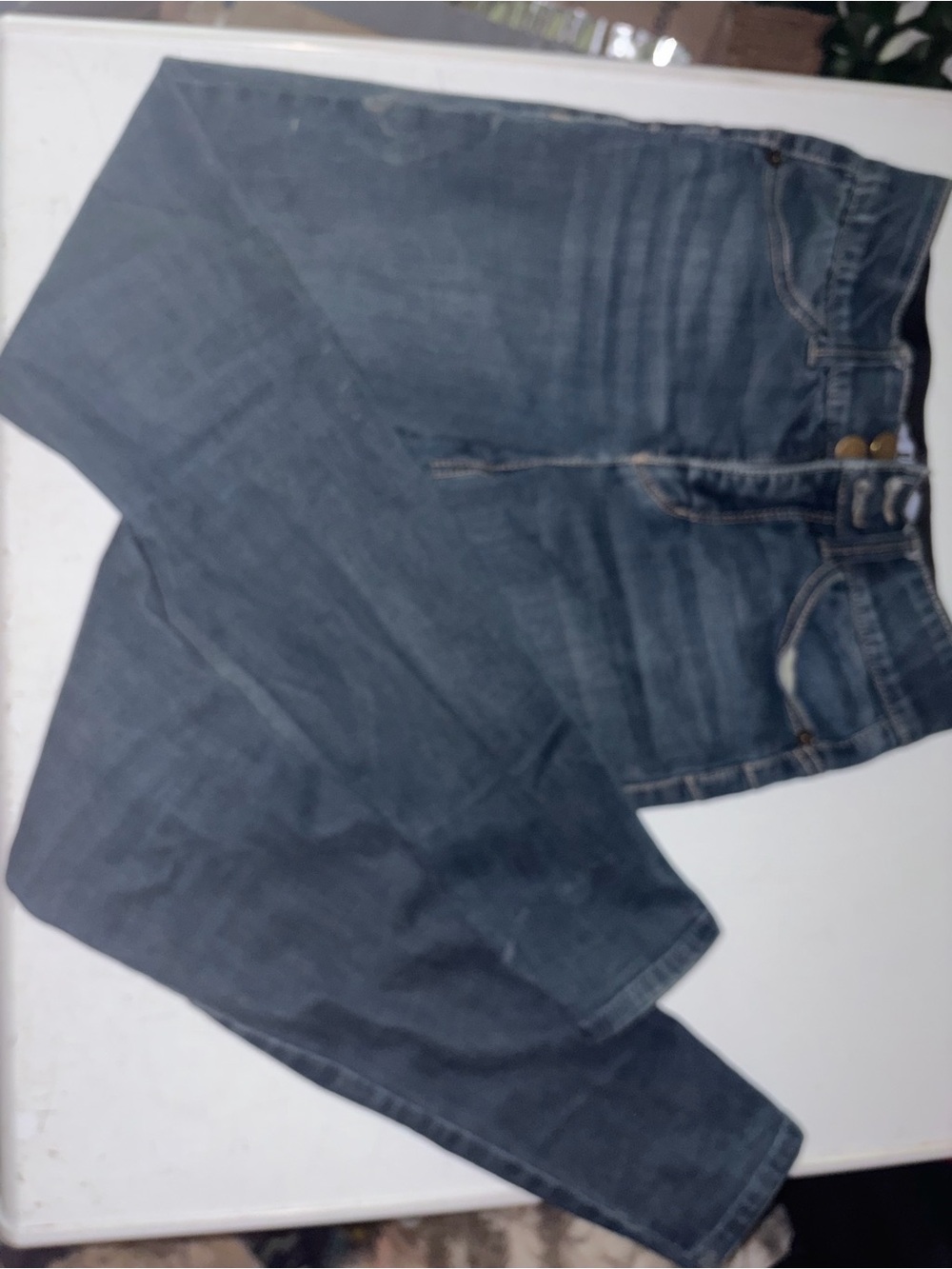 Women's Skinny Jeans in Dark Blue Wash